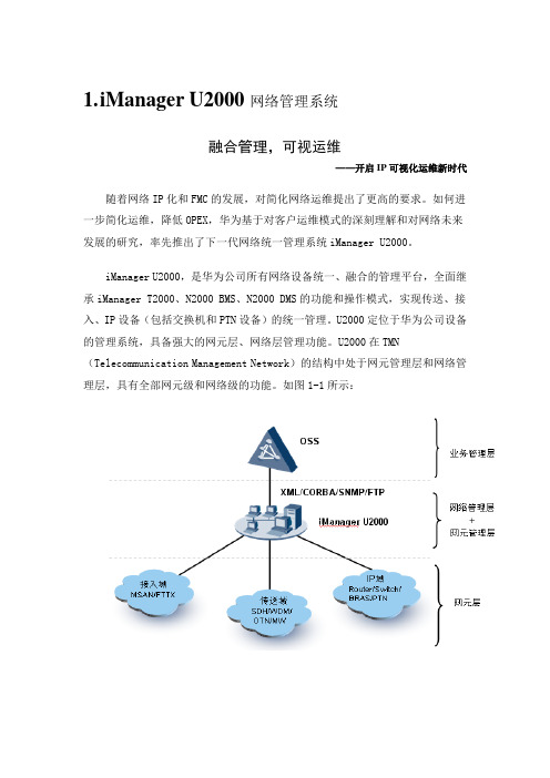 iManager U2000网络管理系统