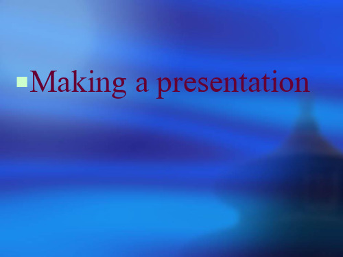 how to make a Presentation