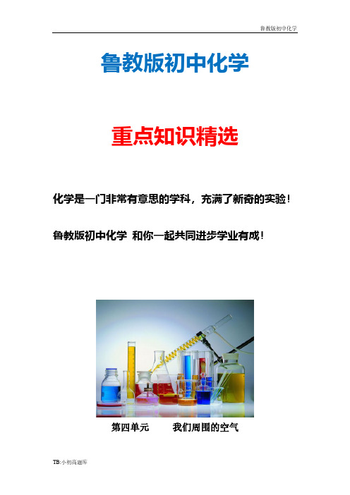 新版鲁教版初中化学九年级上册全册教案：4.1 空气的成分