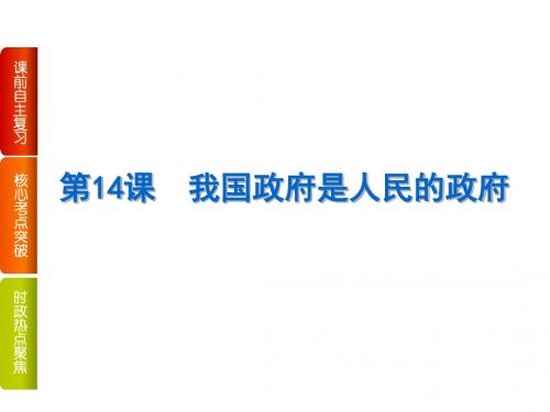 高考政治(全国卷地区)一轮总复习为人民服务的政府PPT课件(6份打包) 人教课标版