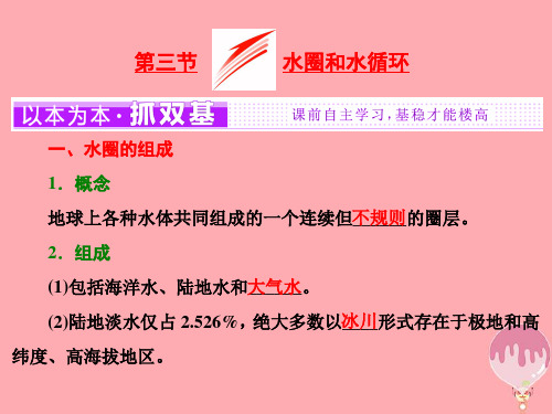 高中地理第二单元从地球圈层看地理环境第三节水圈和水循环新名师一等奖公开课教学课件