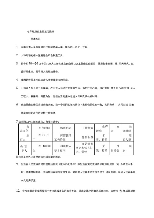 七年级历史上册复习总结提纲.doc