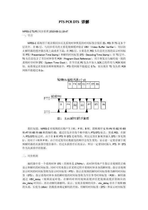 PTS PCR DTS 详解