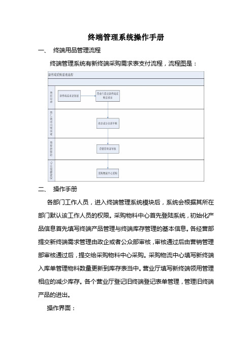 终端管理系统操作手册