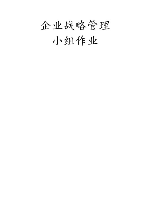 小米企业战略分析