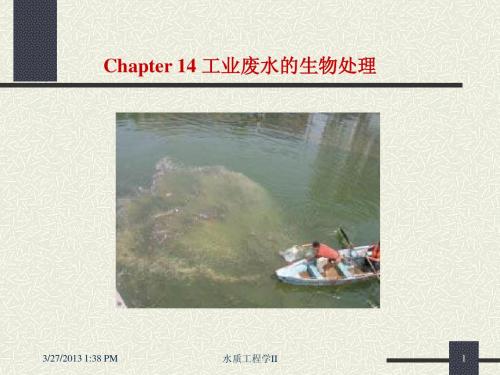 Chapter14 工业废水的生物处理