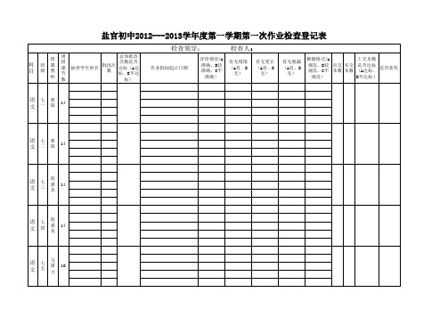 作业检查表20122013-11