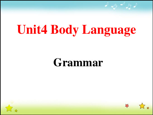 高中英语-unit 4 grammar