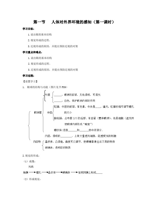 学案1：4.6.1人体对外界环境的感知