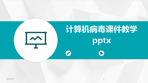 2024年度计算机病毒课件教学pptx