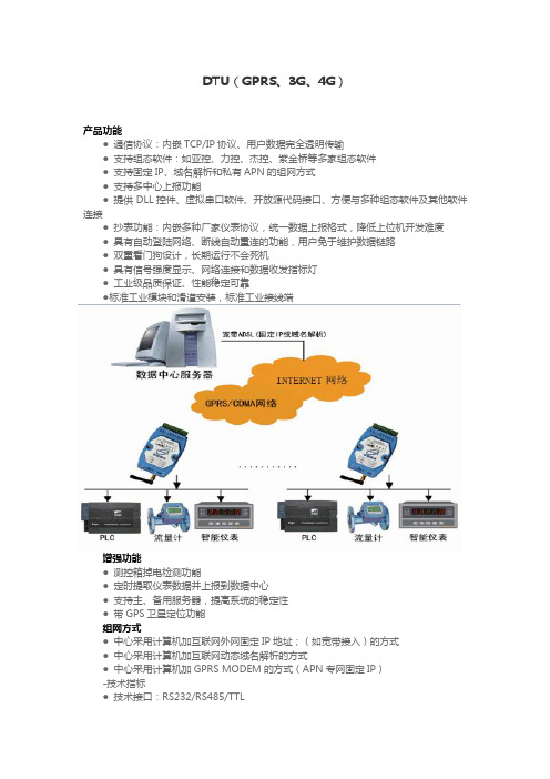 透传DTU(GPRS、3G、4G)