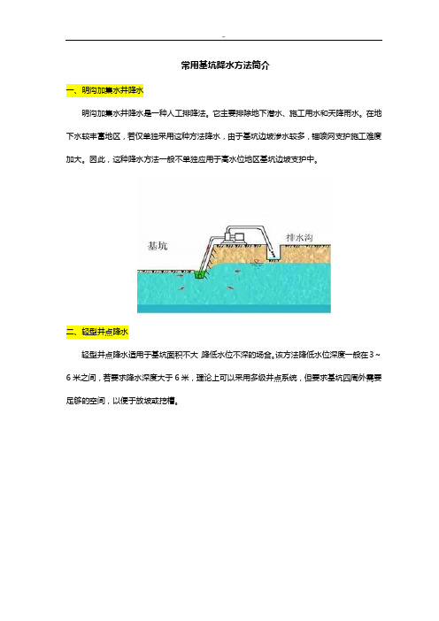 基坑深井井点降水工艺标准