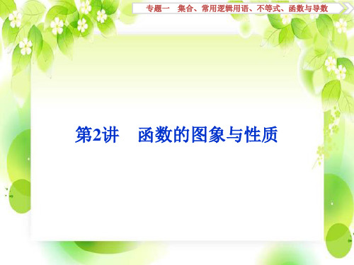 高考数学二轮总复习讲义课件专题一  集合、常用逻辑用语、不等式、函数与导数  第2讲