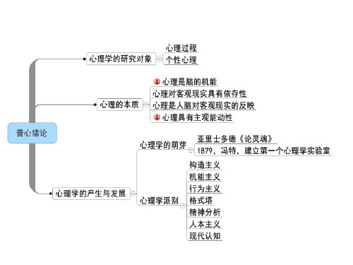 心理学思维导图 ppt课件