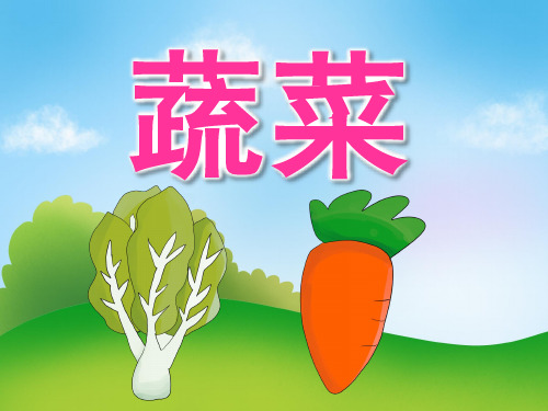 中班《蔬菜》PPT课件