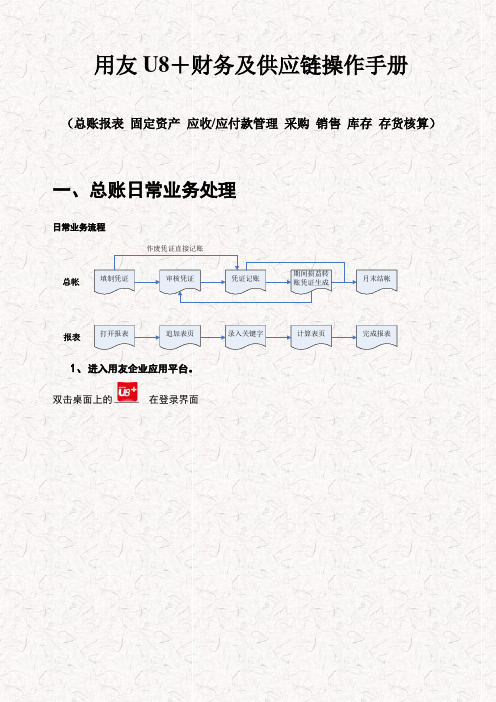 用友U8+V12.5财务及供应链操作手册