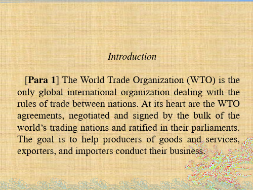 第十四章 What Is the WTO《专业英语》PPT课件