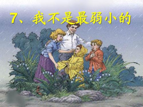 人教版二年级语文下册《我不是最弱小的》课件PPT