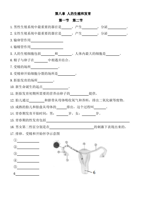 初中生物(苏教版)知识点第8章