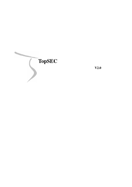 北京天融信公司 TopSEC 安全审计综合分析系统 V2.0 专用版 说明书