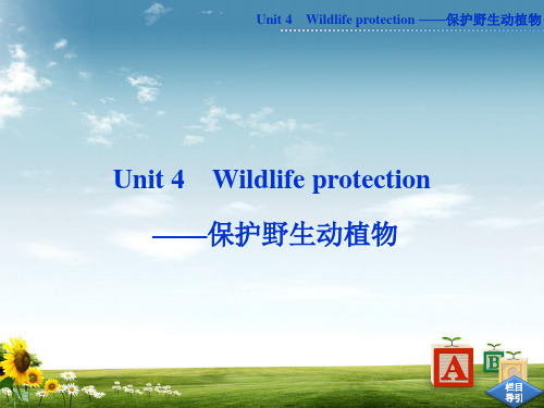 新人教版高中英语必修二必修二Unit4_Wildlife_protection_——保护野生动植物精品ppt课件