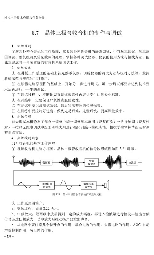 晶体三极管收音机的制作与调试_模拟电子技术应用与任务指导_[共3页]