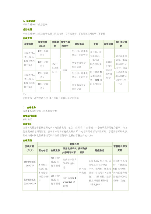 广东电信宽带资费分析