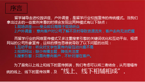 线上线下同步走进校园推广方案 22页PPT文档