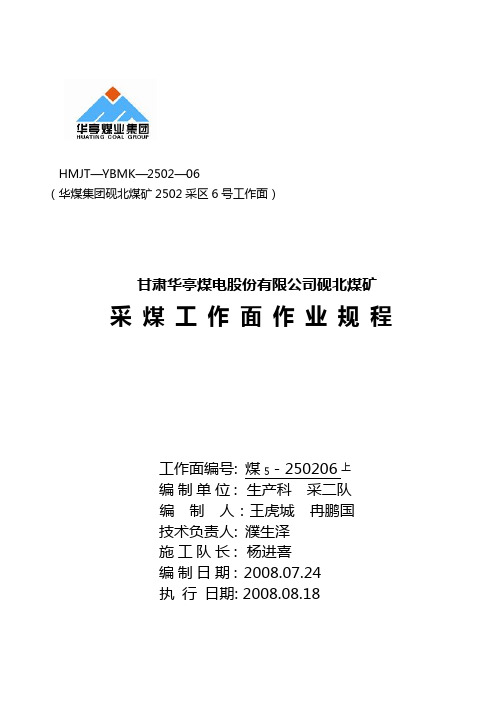 250206上综放面作业规程