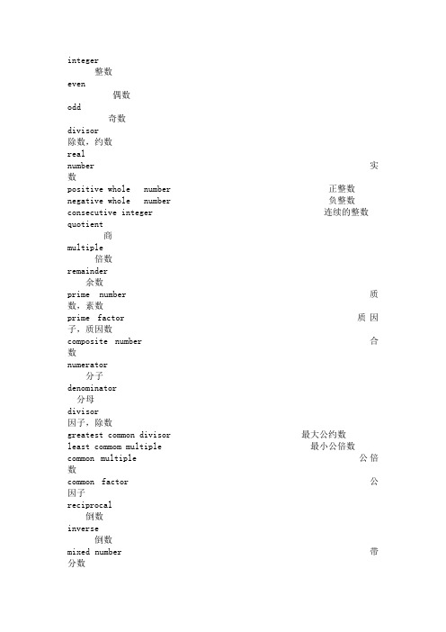 金融数学英语单词汇总