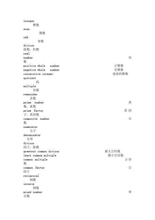 金融数学英语单词汇总