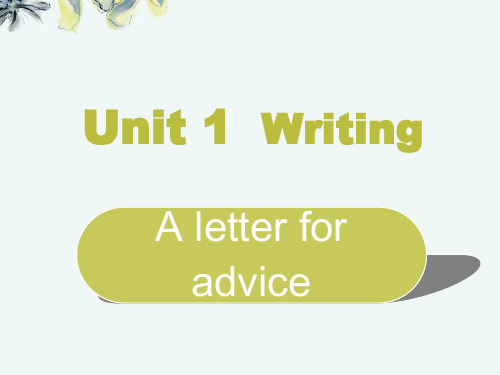 人教版高一英语必修一Book1 Unit1  Writing(有范文)(24张PPT) 