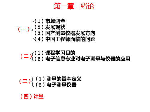 电子仪器测量第1讲绪论PPT课件