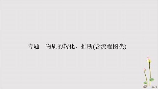 人教版化学中考冲刺物质的转化、推断(含流程图类)