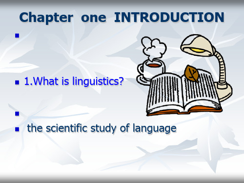 语言学导论课件   语言学LINGUISTICS