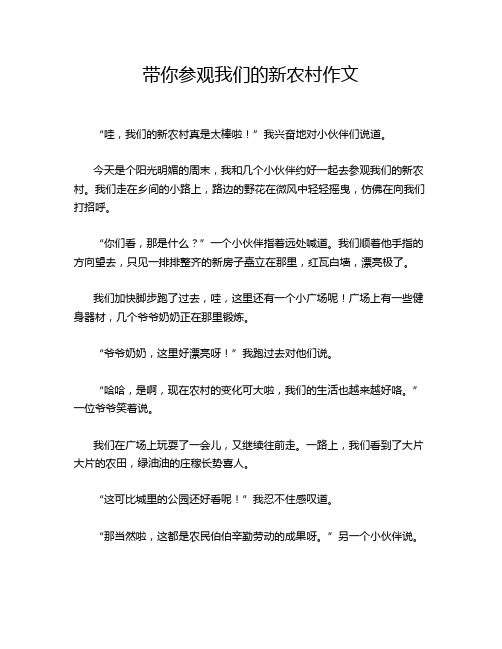 带你参观我们的新农村作文