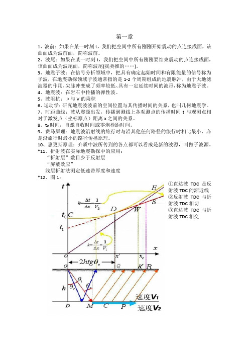 地震勘探原理与解释复习题