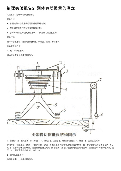 物理实验报告2_刚体转动惯量的测定