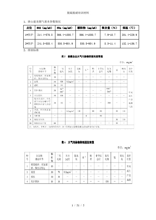 脱硫脱硝培训材料