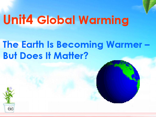 [英语学习]选修6unit4-Global warming-reading