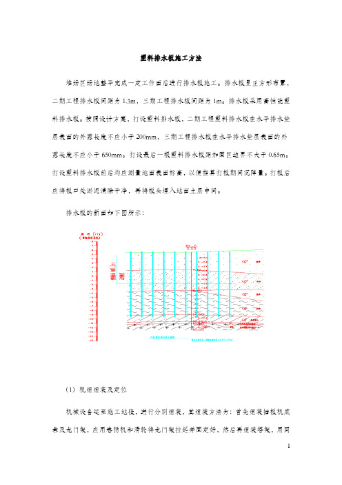 塑料排水板施工方法