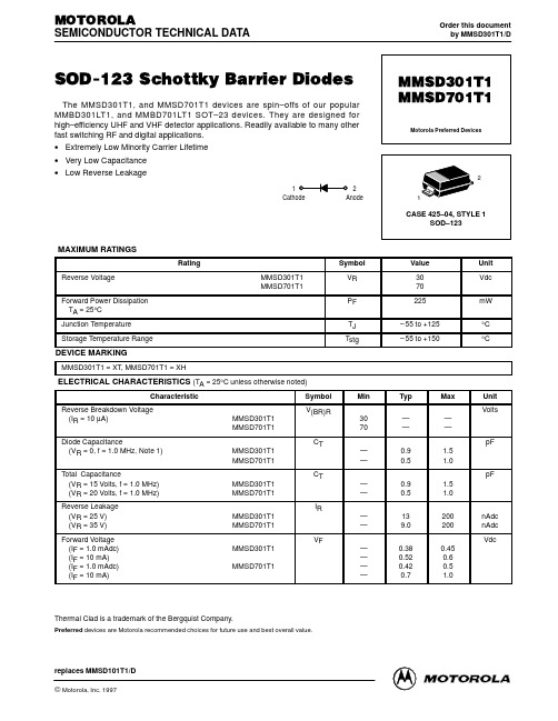 MMSD301T1中文资料