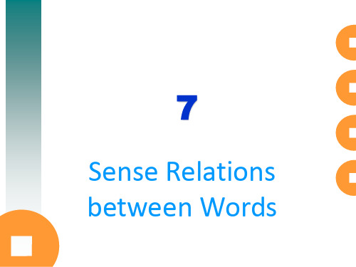 英语词汇学6.3Synonymy