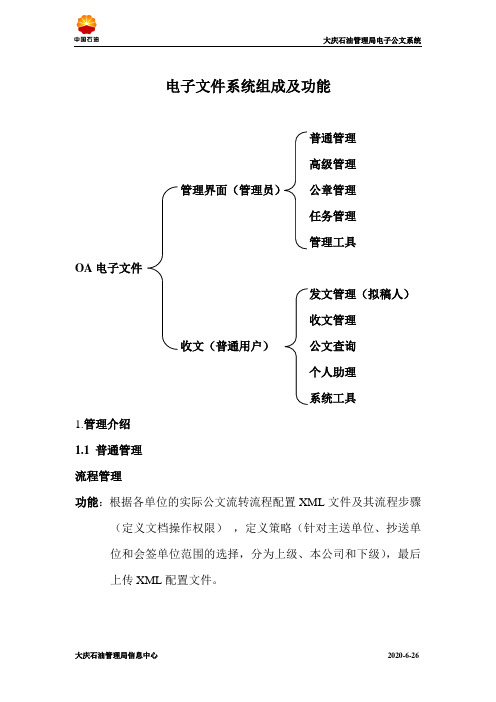 二、电子文件系统功能简介