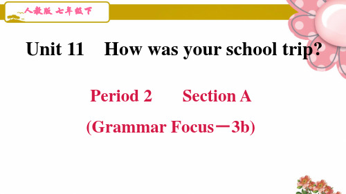 人教版七年级英语下册unit 11第十一单元Period 2 Section A(Grammar F