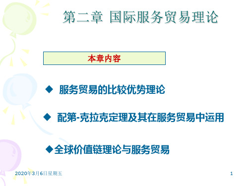 2第二章：国际服务贸易基本理论分解