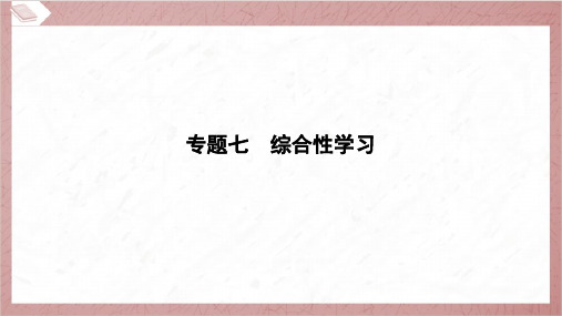 2024年小升初语文总复习专题七综合性学习(一)信息提炼