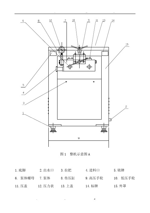 高压均质机结构图