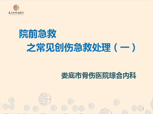 院前急救的常见创伤应急处理PPT课件