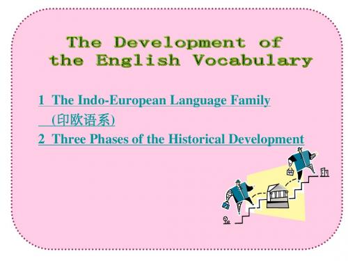 2.1 Development of the English vocabulary